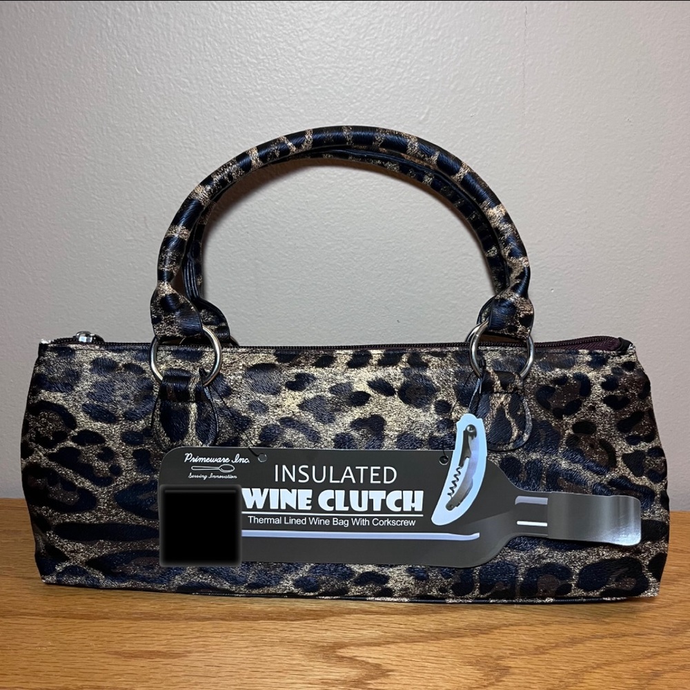 Wine Clutch Safari Design COUGAR